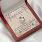 Sentimental Heart Necklace for Marine Wife | Custom Heart Design