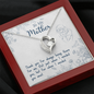 Sentimental Heart Necklace for Mom | Custom Heart Necklace