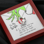 Grinch Forever Love Heart Necklace for Wife | Custom Heart Design