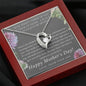 When I think of Mom I think of home, From Son, Forever Love Necklace - Custom Heart Design