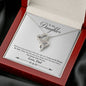 Double Hearts Necklace for Daughter, From Dad | Custom Heart Design