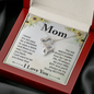 Double Hearts Necklace for Mother From Son | Custom Heart Design