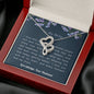 Meaningful Double Hearts Necklace for Wife | Custom Heart Design