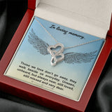 Double Hearts Remembrance Necklace | Custom Heart Design