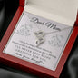 Double Hearts Necklace for Mom, From Daughter | Custom Heart Design