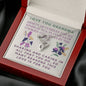 Double Hearts Necklace for Grandma From Grandson | Custom Heart Design