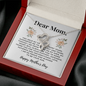 Double Hearts Necklace for Mom From Son | Custom Heart Design