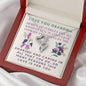 Double Hearts Necklace for Grandma From Grandson | Custom Heart Design