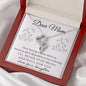Double Hearts Necklace for Mom, From Daughter | Custom Heart Design