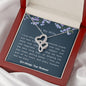 Meaningful Double Hearts Necklace for Wife | Custom Heart Design