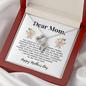 Double Hearts Necklace for Mom From Son | Custom Heart Design