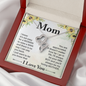 Double Hearts Necklace for Mother From Son | Custom Heart Design