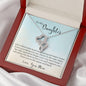 Double Hearts Necklace for Daughter, From Mom | Custom Heart Design
