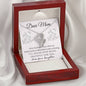 Double Hearts Necklace for Mom, From Daughter | Custom Heart Design