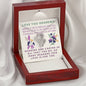 Double Hearts Necklace for Grandma From Grandson | Custom Heart Design