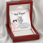 Double Hearts Necklace for Best Friend | Custom Heart Design