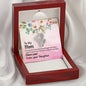 Double Hearts Necklace for Mom, From Daughter | Custom Heart Design