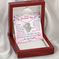 Double Hearts Necklace for Mom, From Daughter | Custom Heart Design