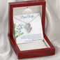 Double Hearts Necklace for Wife | Custom Heart Design