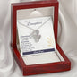 Meaningful Double Hearts Necklace for Daughter, From Dad | Custom Heart Design