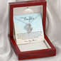 Double Hearts Necklace for Daughter, From Mom | Custom Heart Design