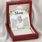 Double Hearts Necklace for Mother From Son | Custom Heart Design