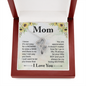 Double Hearts Necklace for Mother From Son | Custom Heart Design