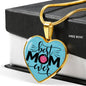 To The Best Mom Ever-Heart Necklace - Custom Heart Design