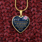 Dear Wife, My day starts and ends with you-Pendant - Custom Heart Design