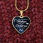 A Mother's love is forever-Necklace - Custom Heart Design