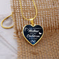 A Mother's love is forever-Necklace - Custom Heart Design