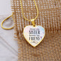 Always my sister, forever my friend- Heart Pendant | Custom Heart Design
