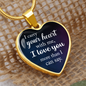 I carry your heart-Pendant - Custom Heart Design