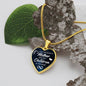 A Mother's love is forever-Necklace - Custom Heart Design