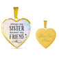 Always my sister, forever my friend- Heart Pendant | Custom Heart Design
