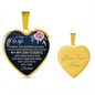 Dear Wife, My day starts and ends with you-Pendant - Custom Heart Design