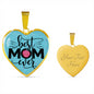 To The Best Mom Ever-Heart Necklace - Custom Heart Design