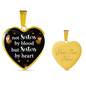 Not sisters by blood-Heart Pendant - Custom Heart Design