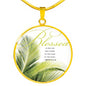 Palm Sunday- Circle Necklace - Custom Heart Design