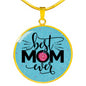 To The Best Mom Ever-Circle Necklace - Custom Heart Design