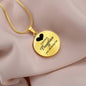 A precious daughter you will always be-Pendant - Custom Heart Design