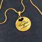 A precious daughter you will always be-Pendant - Custom Heart Design