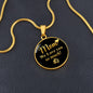Mom we love you so much-Circle Pendant - Custom Heart Design