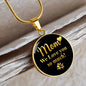 Mom we love you so much-Circle Pendant - Custom Heart Design