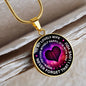To My Wife, Never forget that I love you-Pendant - Custom Heart Design