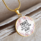 * Trust in the Lord, Proverb 3:5 - Bible Verse Pendant - Custom Heart Design