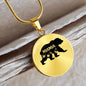 Mama Bear Pendant - Custom Heart Design