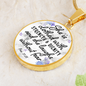 * She is clothed with strength, Prov. 31:25 - Bible Verse Pendant - Custom Heart Design