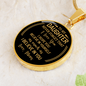 To my Daughter, Never forget I love you-From Mom. Pendant - Custom Heart Design