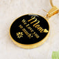 Mom we love you so much-Circle Pendant - Custom Heart Design